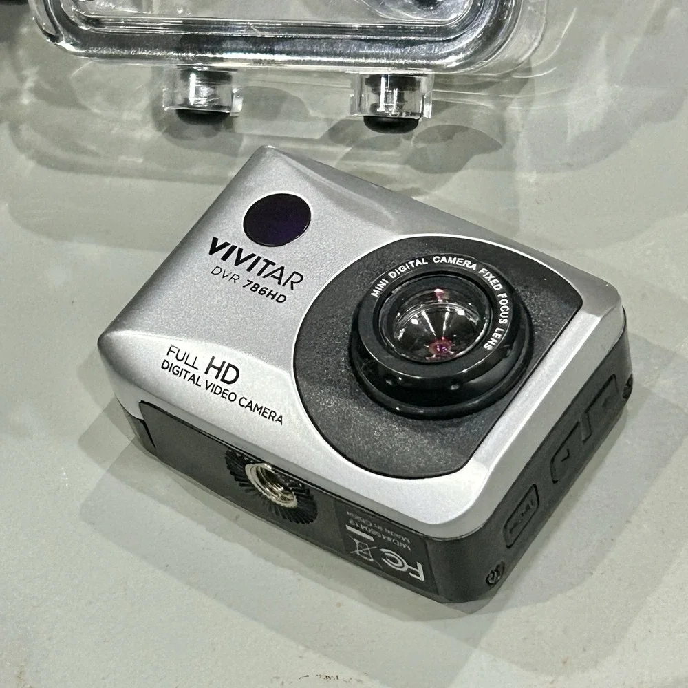 Vivitar DVR 786HD Full HD Action Camcorder‎ w/ Waterproof Case-Bundle-Tested